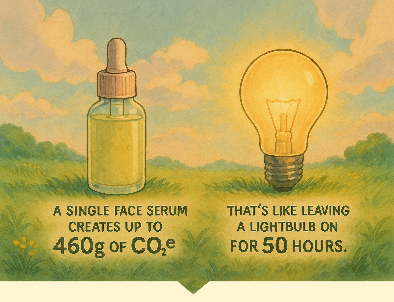 Your Beauty Has a Carbon Footprint - Glowback Is How You Change
                That!